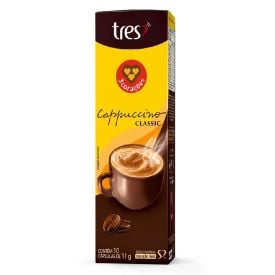 Cápsulas De Cappuccino Classic 110G Tres 3 Corações - 10 Cápsulas