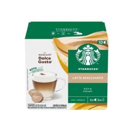 Cápsulas Latte Macchiato Starbucks Dolce Gusto - 10 Cápsulas