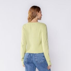 Cardigan Feminino De Tricot Canelado Boby Blues