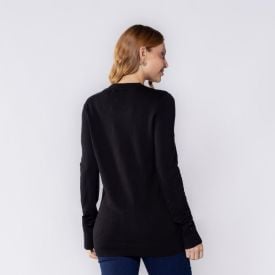 Cardigan Feminino De Tricot Decote V Patricia Foster