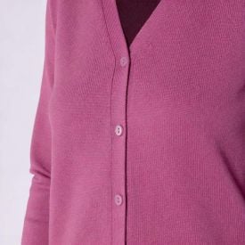 Cardigan Feminino De Tricot Decote V Patricia Foster