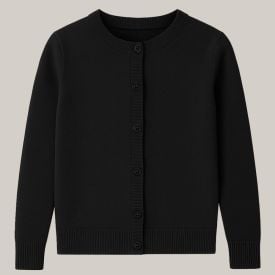 Cardigan Infantil Menina De Tricot 12 a 16 Anos Marmelada Preto