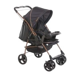 Carrinho de Bebê Milano Reversível Galzerano New - Preto Cobre