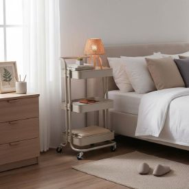 Carrinho Dubai Multiuso 3 Prateleiras Havan Casa - Cru