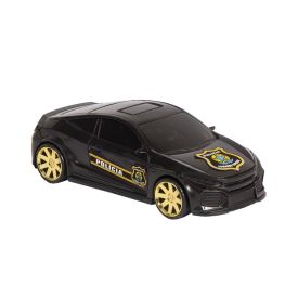 Carro Com Moto Polícia Set 306 Bs Toys - Preto