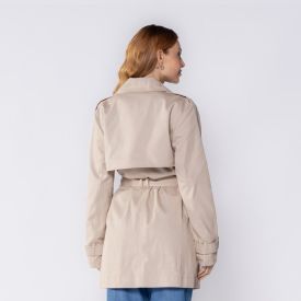 Casaco Feminino Com Cinto E Botões Patricia Foster