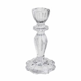 Castiçal De Vidro Argos Wolff - 16cm