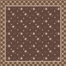 Centro De Mesa 75X75 Cm Havan Casa - Café
