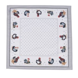 Centro de Mesa 78X78 cm Clean Renova Dohler - Lia Cinza