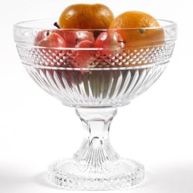 Centro De Mesa Com Pé De Vidro L'hermitage 21,5Cm - Palace