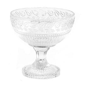 Centro De Mesa Com Pé De Vidro L'hermitage 21,5Cm - Republic