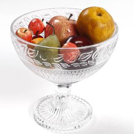 Centro De Mesa Com Pé De Vidro L'hermitage 21,5Cm - Republic