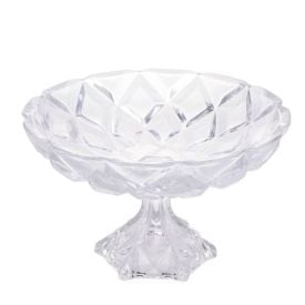Centro de Mesa com Pé Lyor Deli 32,5Cm - Cristal