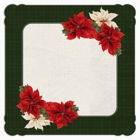 Centro De Mesa Natal Encantando 70X70 Cm Havan Casa - Flores Verde