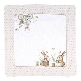 Centro de Mesa Páscoa 70X70 cm Havan Casa - Coelho Jardim Bege