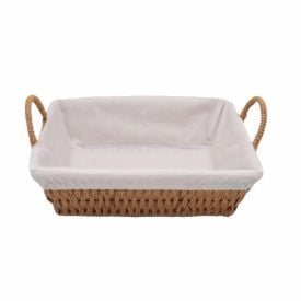 Cesta De Pão Retangular Com Alça Havan Casa 29Cm - Natural