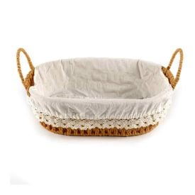 Cesta De Pão Oval Com Alça Havan Casa 30Cm -  Natural