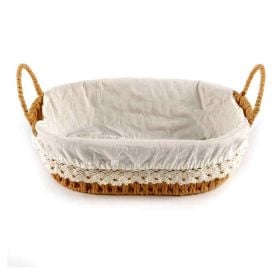 Cesta De Pão Oval Com Alça Havan Casa 34Cm - Natural