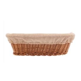 Cesta De Pão Oval Lyor 27Cm - Tecido Natural