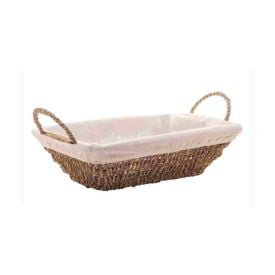 Cesta De Pão Retangular Tecido Natural Wolff 35 Cm - Natural