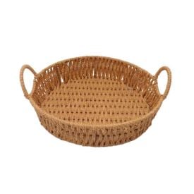 Cesta Redonda Com Alça Havan Casa 33Cm - Natural