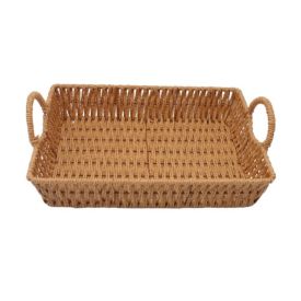 Cesta Retangular Com Alça Havan Casa 31Cm - Natural