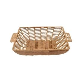 Cesta Retangular Com Alça Havan Casa 29 Cm - Natural