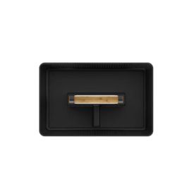 Cesto Organizador Com Alça Flow Ou 800Ml - Preto 