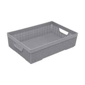 Cesto Organizador Juta Jaguar 5,2 Litros - Cinza