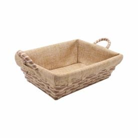 Cesto Retangular Com Forro Havan Casa 24 Cm - Natural
