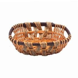 Cesto Oval Vime Havan Casa 29Cm - Marrom