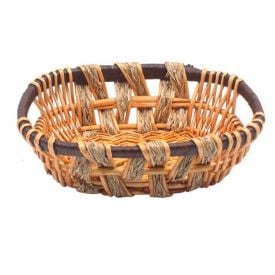Cesto Oval Vime Havan Casa 36Cm - Marrom