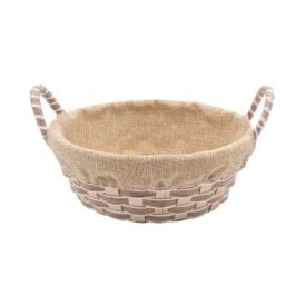Cesto Redondo Com Forro Havan Casa 23Cm - Natural