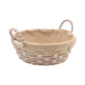 Cesto Redondo Com Forro Havan Casa 23Cm - Natural