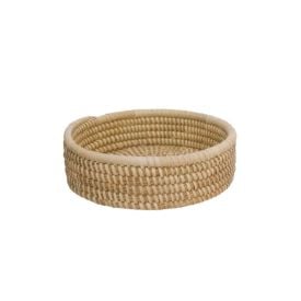 Cesto Redondo Palmar Pequeno Hauskraft 22 Cm - Natural