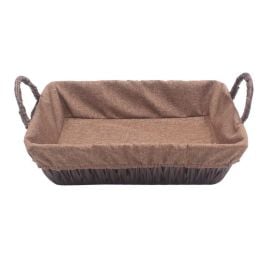 Cesto Retangular Com Alça Havan Casa 28Cm - Marrom