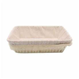 Cesto Retangular Com Forro De Tecido 24 Cm Havan Casa - Estampado