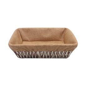 Cesto Retangular Com Forro Havan Casa 28 Cm - Natural