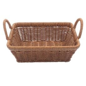 Cesto Retangular Fibra Com Alça Havan Casa 27Cm - Natural