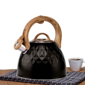 Chaleira Com Apito Diamante Havan Casa 2,7 Litros - Preto 