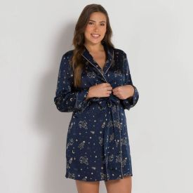 Chambre Cetim Disney Azul Marinho