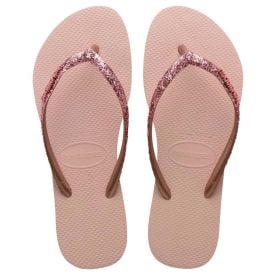 Chinelo Feminino Glitter Ii Slim Havaianas - ROSA BALLET/DOURADO BLUSH 33/34