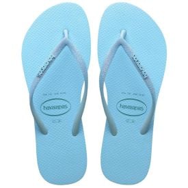 Chinelo Feminino Slim Glitter Neon Azul Havaianas - AZUL WATER 33/34