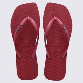 Chinelo Havaianas Feminino Slim Square Logo Metallic