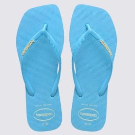 Chinelo Havaianas Feminino Slim Square Logo Pop Up