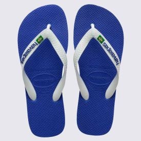 Chinelo Havaianas Brasil Logo Unissex Azul Naval