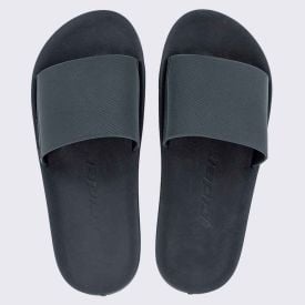 Chinelo Slide Rider Masculino Feel Grafite/Cinza