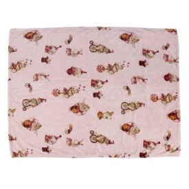 Cobertor Baby Flannel Camesa 100% Poliéster - Circo Rosa