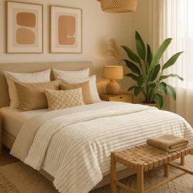Cobertor Casal Montreal Havan Casa - Off White