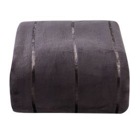 Cobertor Casal 100% Poliéster Elegance Stripe Havan Casa - Cinza Urbano